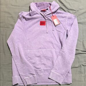 Hugo Boss Lavender Hoodie with Logo